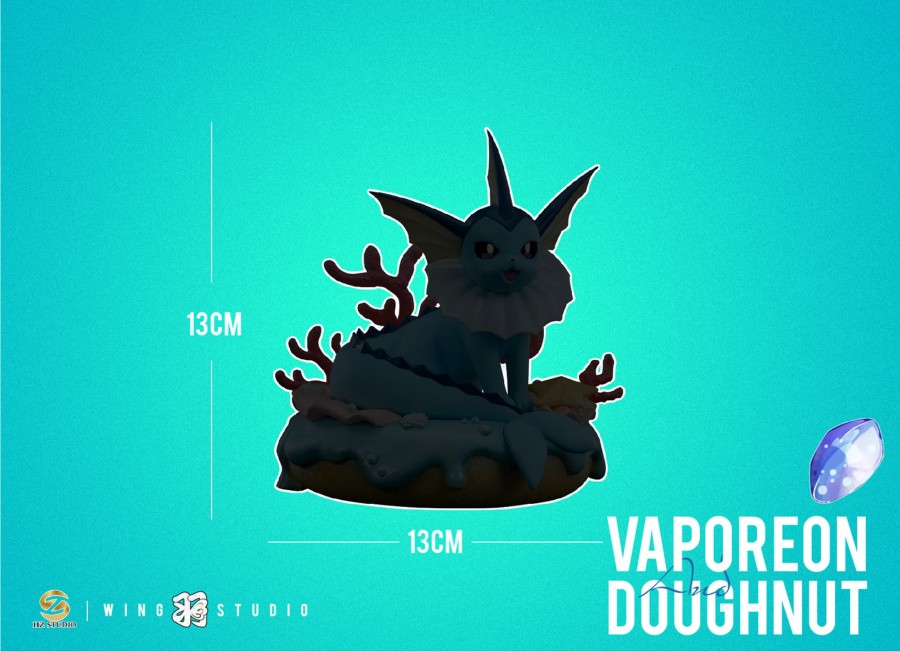 Statues/Figures WING x HZ STUDIO Pokemon | Wing X Hz Studio Pokemon: Dessert Series 07. Vaporeon Doughnut [In S