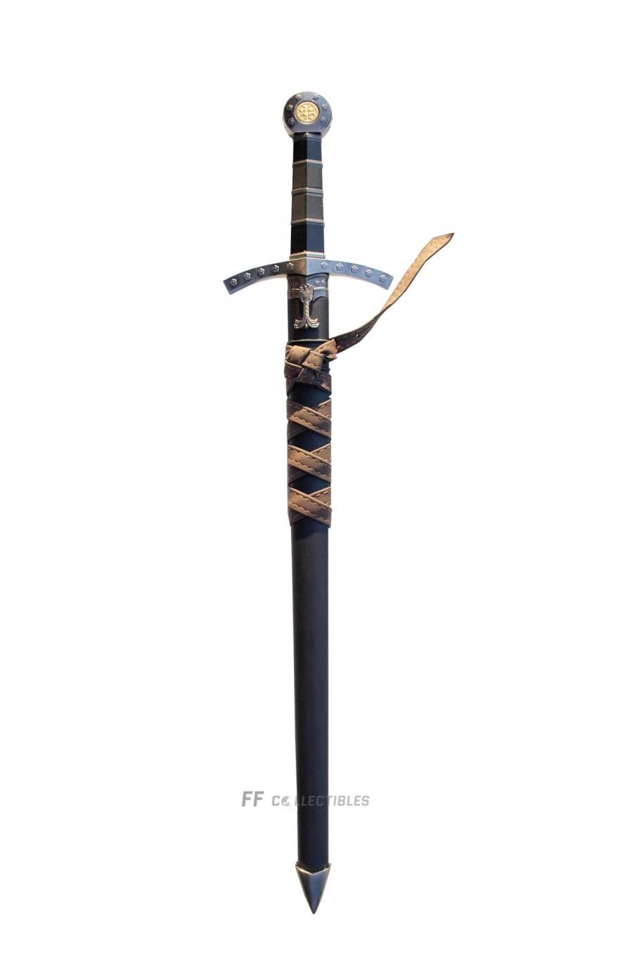 Medieval Swords FF COLLECTIBLES | Medieval Knights Of Templar Crusader - Short Sword (W Free Sword Stand