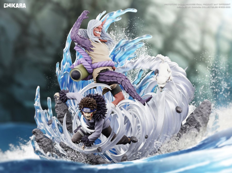 Statues/Figures CHIKARA STUDIO Naruto | Chikara Studio Naruto: Kiba Inuzuka Vs Sakon And Ukon [Pre-Order]