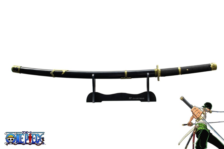 Anime Swords FF COLLECTIBLES | One Piece Yubashiri, The Sword Of Roronoa Zoro (W Free Sword Stand)