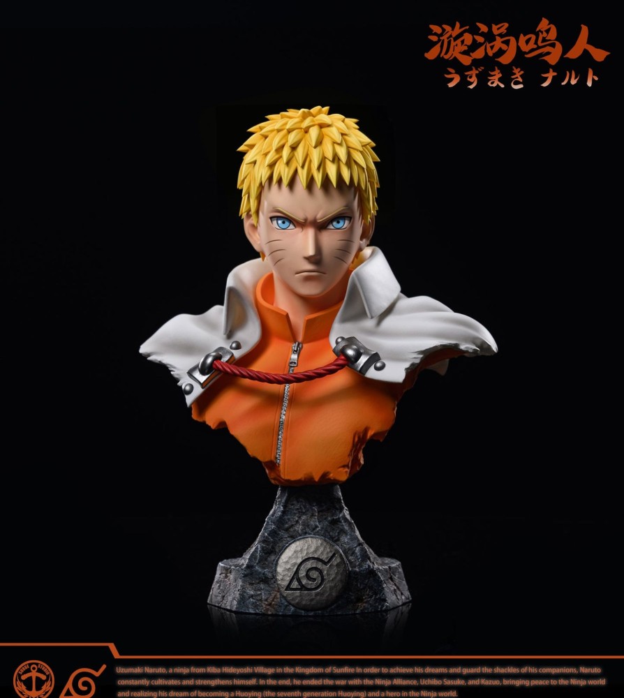 Statues/Figures SURGE STUDIO Naruto | Surge Studio Naruto: Hokage Bust Series 7. Naruto And Hinata [Pre-Or