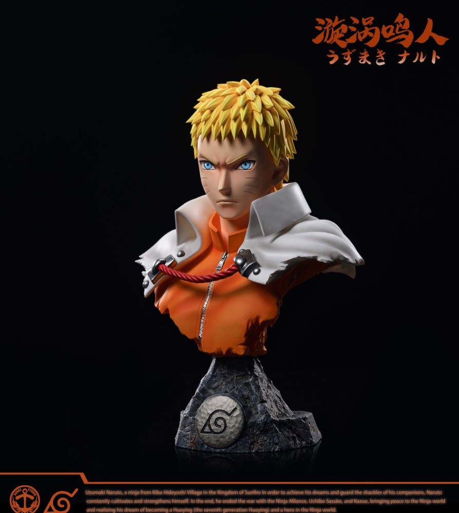 Statues/Figures SURGE STUDIO Naruto | Surge Studio Naruto: Hokage Bust Series 7. Naruto And Hinata [Pre-Or