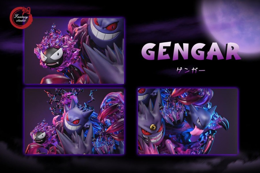 Statues/Figures FANTASY STUDIO Pokemon | Fantasy Studio Pokemon: Gx Evolution Series 6. Gengar Family [Sold O