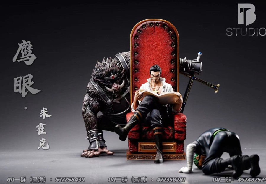 Statues/Figures BT STUDIO One Piece | Bt Studio One Piece: 7 Warlords Sitting Pose Series 5. Mihawk [Pre-O