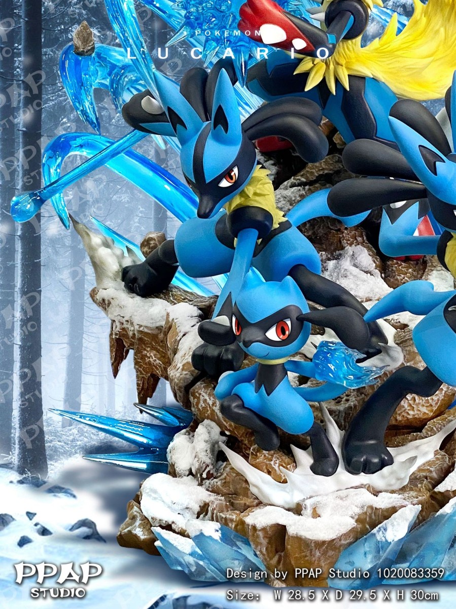 Statues/Figures PPAP STUDIO Pokemon | Ppap Studio Pokemon: Evolution Series, Lucario Family [Sold Out]