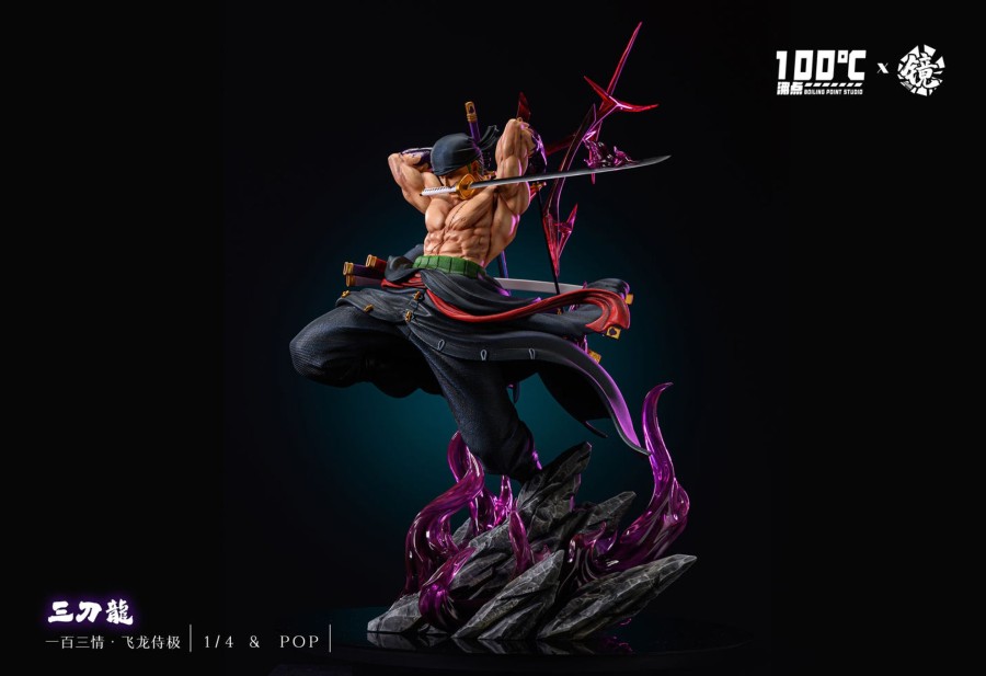 Statues/Figures BOILING POINT x JING STUDIO One Piece | Boiling Point X Jing Studio One Piece: King Of Hell, Three Sword Dra