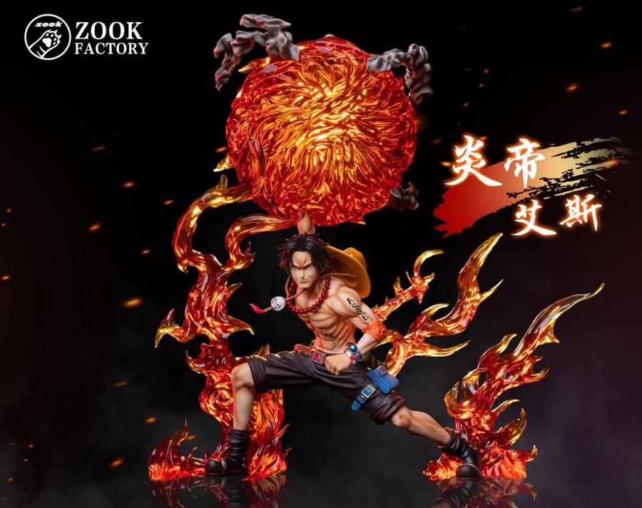 Statues/Figures ZOOK FACTORY STUDIO One Piece | Zook Factory Studio One Piece: Three Brothers Pop Series 1. Flame Em