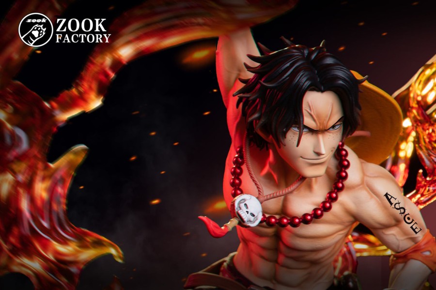 Statues/Figures ZOOK FACTORY STUDIO One Piece | Zook Factory Studio One Piece: Three Brothers Pop Series 1. Flame Em