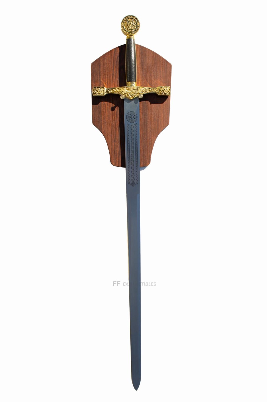 Medieval Swords FF COLLECTIBLES | Sword Of King Arthur - Excalibur (With Free Wall Plaque, Limited Gold