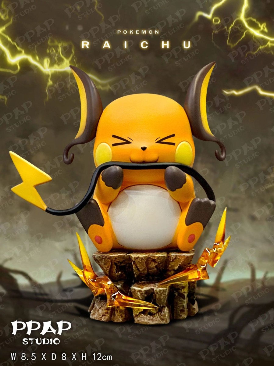 Statues/Figures PPAP STUDIO Pokemon | Ppap Studio Pokemon: Chubby Series, Raichu [In Stock]