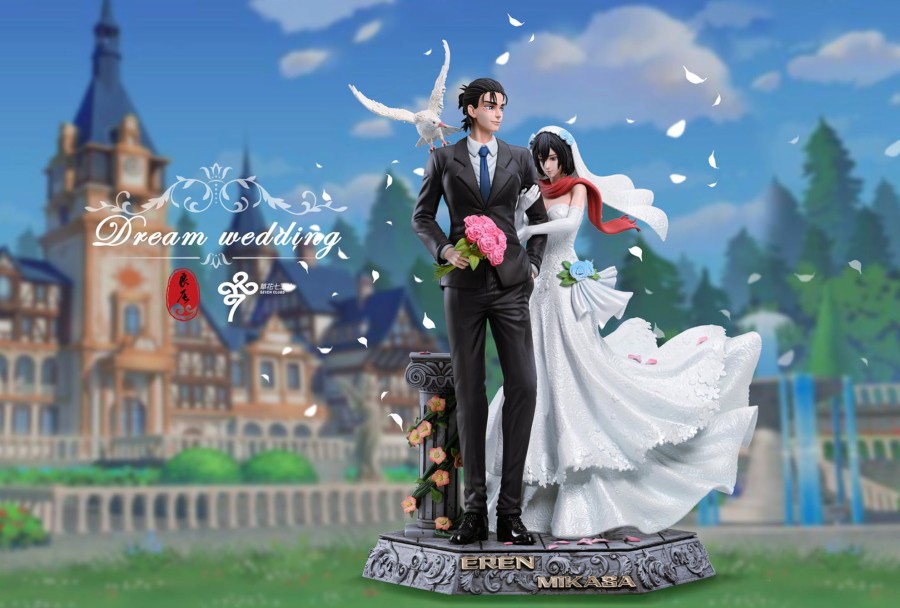 Statues/Figures LC STUDIO Attack On Titan | Lc Studio Attack On Titan: 11. Eren And Mikasa'S Dream Wedding [Pre-