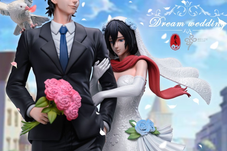 Statues/Figures LC STUDIO Attack On Titan | Lc Studio Attack On Titan: 11. Eren And Mikasa'S Dream Wedding [Pre-