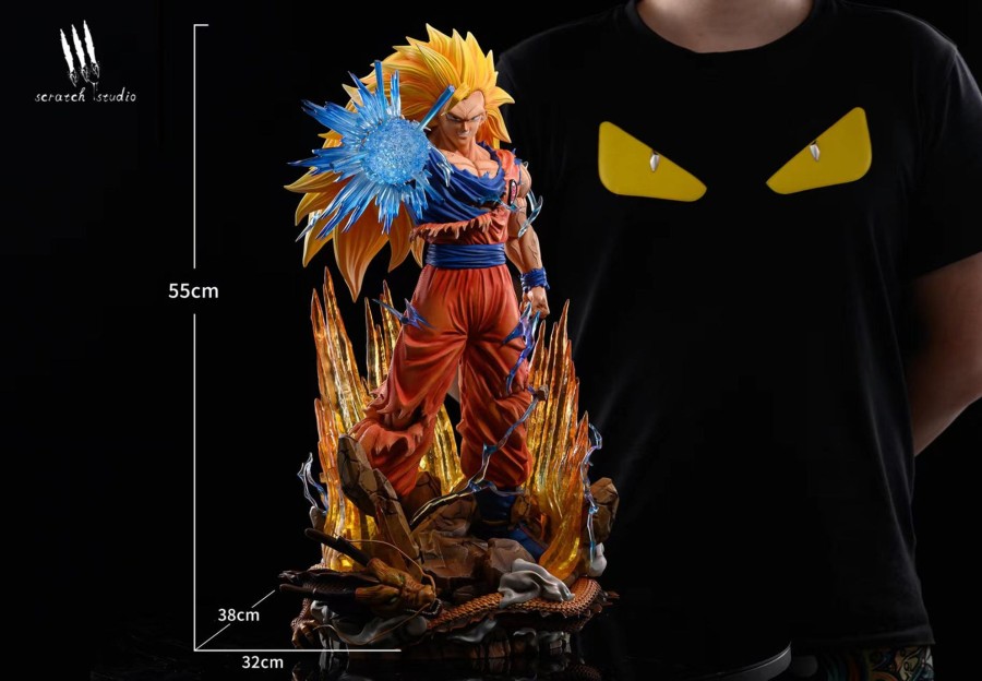 Statues/Figures SCRATCH STUDIO Dragon Ball | Scratch Studio Dragon Ball Z: Super Saiyan 3 Goku [Sold Out]