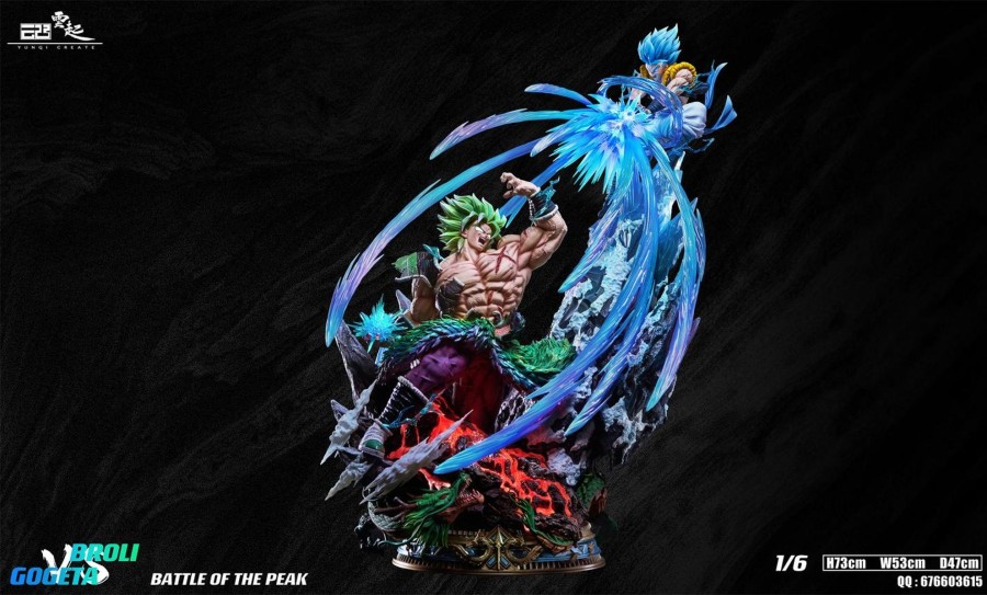 Statues/Figures YUNQI STUDIO Dragon Ball | Yunqi Studio Dragon Ball Z: No.9 Battle Of The Peak, Broly Vs Gogeta