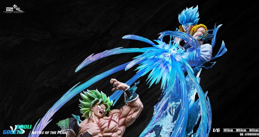 Statues/Figures YUNQI STUDIO Dragon Ball | Yunqi Studio Dragon Ball Z: No.9 Battle Of The Peak, Broly Vs Gogeta