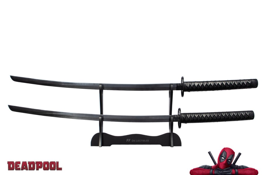 Movie Collectibles FF COLLECTIBLES | Deadpool - Dual Swords And Wearable Back Harness (W Free Sword Stands)