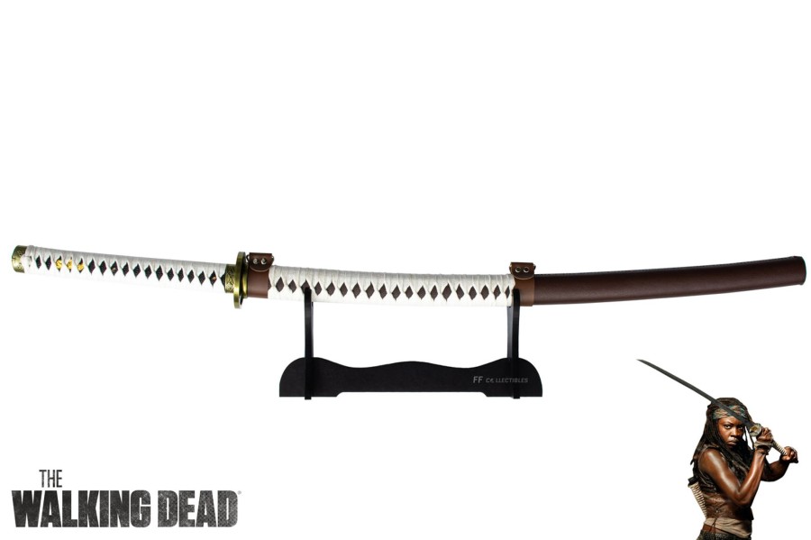 Tv Shows Swords FF COLLECTIBLES | The Walking Dead - Michonne'S Katana (With Free Sword Stand And Leathe