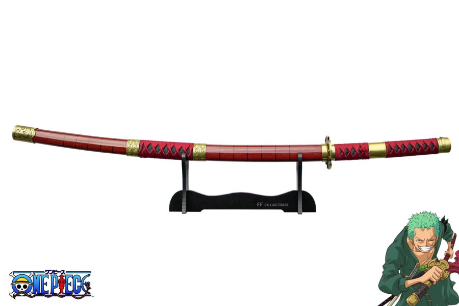 Anime Swords FF COLLECTIBLES | One Piece Sandai Kitetsu, The Sword Of Roronoa Zoro (W Free Sword St