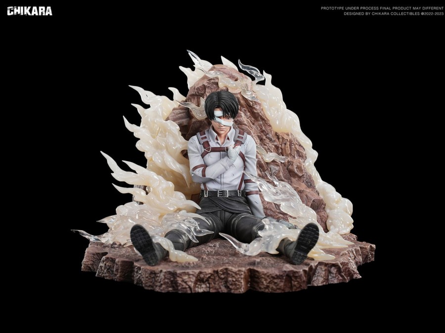 Statues/Figures CHIKARA STUDIO Attack On Titan | Chikara Studio Attack On Titan: Levi Ackerman'S Final Salute [Pre-Or