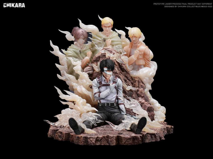 Statues/Figures CHIKARA STUDIO Attack On Titan | Chikara Studio Attack On Titan: Levi Ackerman'S Final Salute [Pre-Or