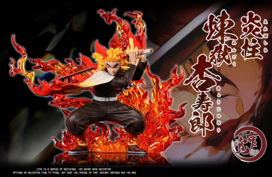 Statues/Figures KUAN ZHAI STUDIO Demon Slayer | Kuan Zhai Studio Demon Slayer: Kyojuro Rengoku [Discontinued]