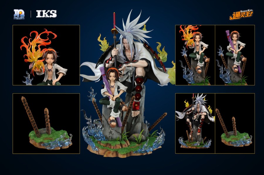 Statues/Figures IRON KITE STUDIO Shaman King | Iron Kite Studio Shaman King: Asakura Yoh And Amidamaru (Licensed) [