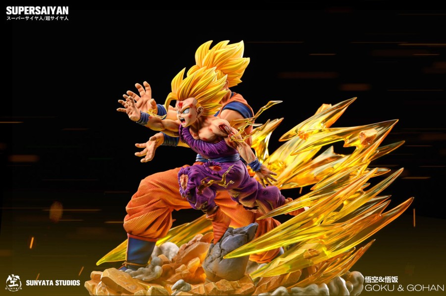 Statues/Figures SUNYATA STUDIO Dragon Ball | Sunyata Studio Dragon Ball Z: Father-Son Kamehameha Vs Cell'S Kameha