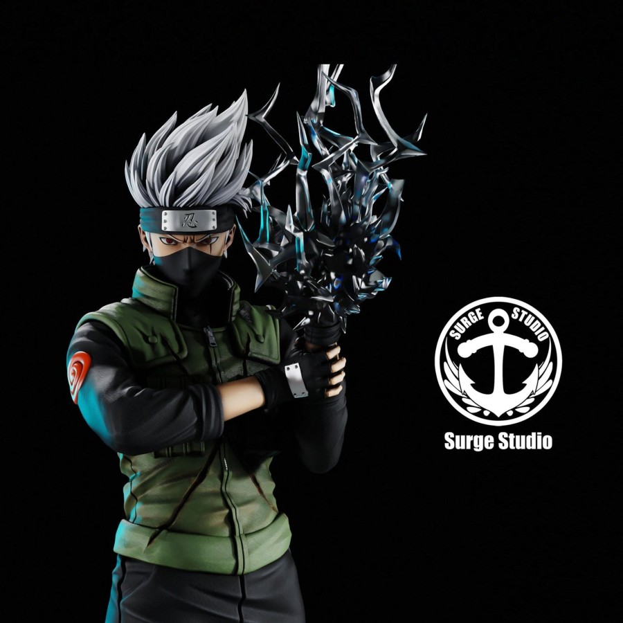 Statues/Figures SURGE STUDIO Naruto | Surge Studio Naruto: Konoha Youth Duo Kakashi Hatake And Might Guy [