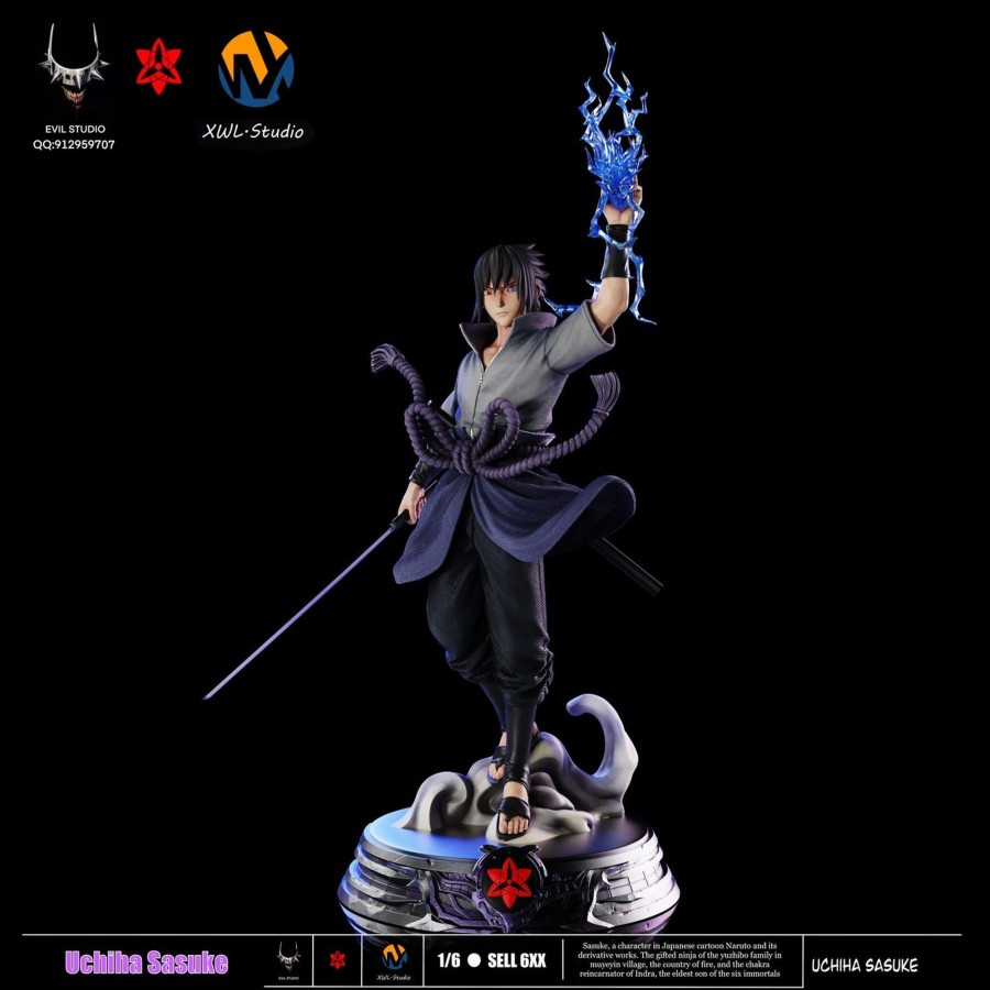 Statues/Figures EVIL x XWL STUDIO Naruto | Evil X Xwl Studio Naruto: Sasuke Uchiha [In Stock]