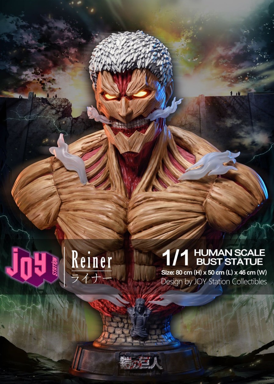 Statues/Figures JOY STATION STUDIO Attack On Titan | Joy Station Studio Attack On Titan: Titan Bust Series, Armoured, Bea