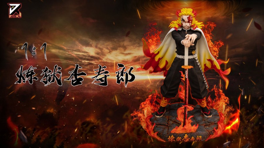 Statues/Figures JIANKE STUDIO Demon Slayer | Jianke Studio Demon Slayer: Flame Hashira Kyojuro Rengoku [Sold Ou