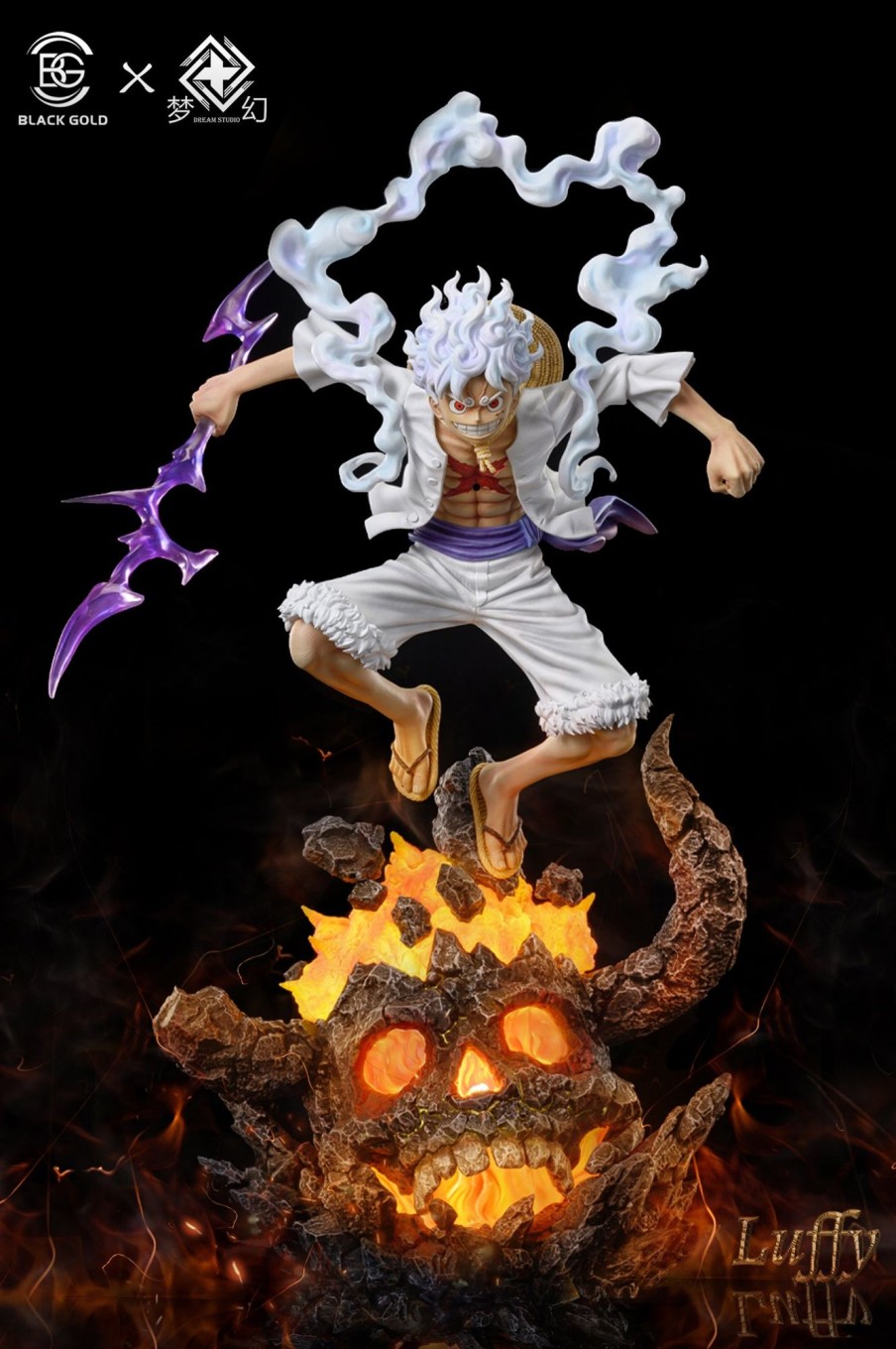 Statues/Figures BLACK GOLD STUDIO One Piece | Black Gold Studio One Piece: Raid On Onigashima Arc Nika Luffy [Sold