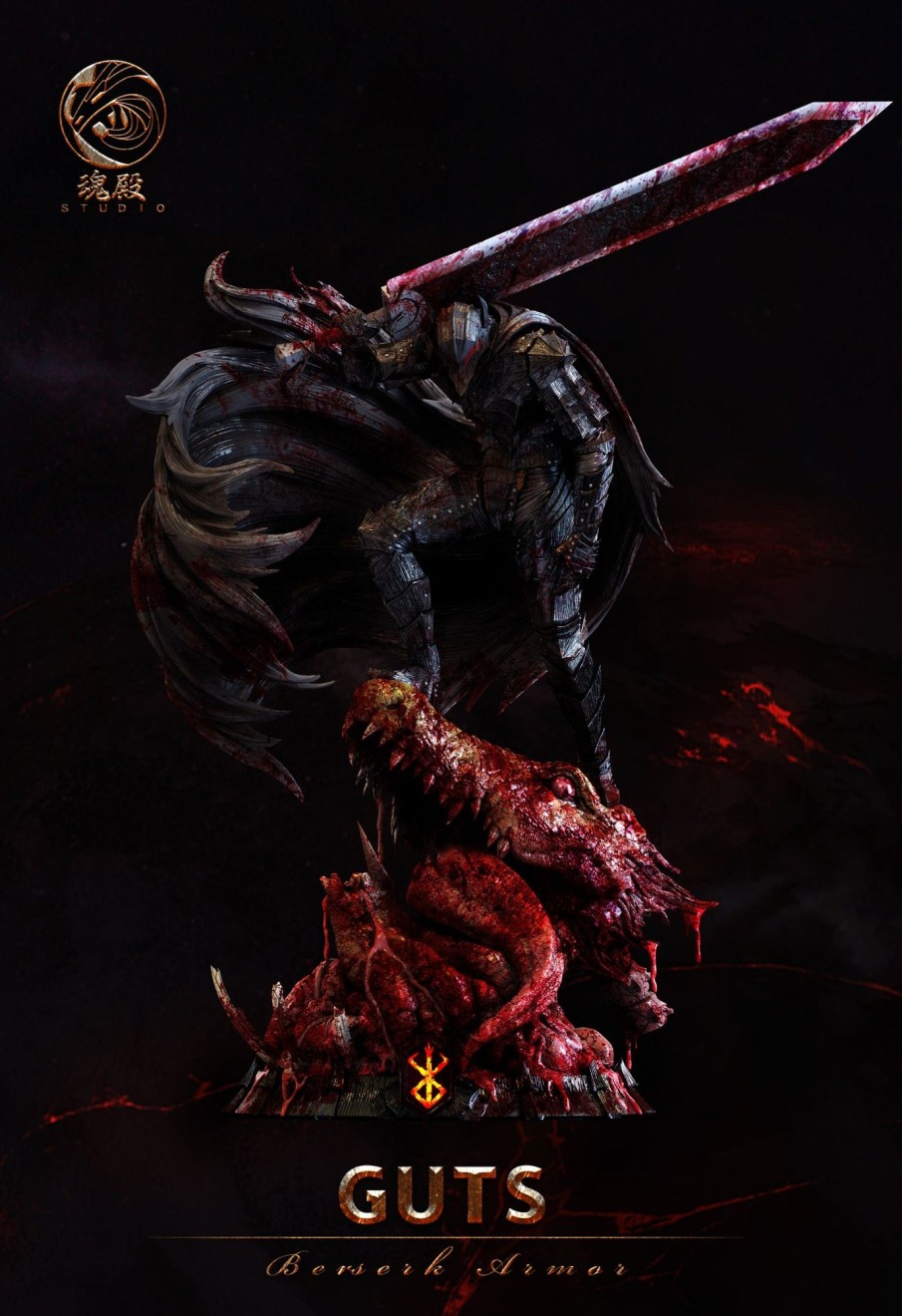 Statues/Figures HUN DIAN STUDIO Berserk | Hun Dian Studio Berserk: Guts 1/4 [Pre-Order]