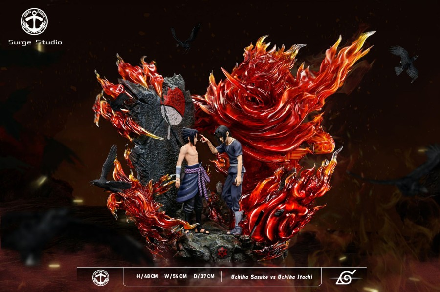 Statues/Figures SURGE STUDIO Naruto | Surge Studio Naruto: Battle Between Brothers, Sasuke Vs Itachi [Pre-