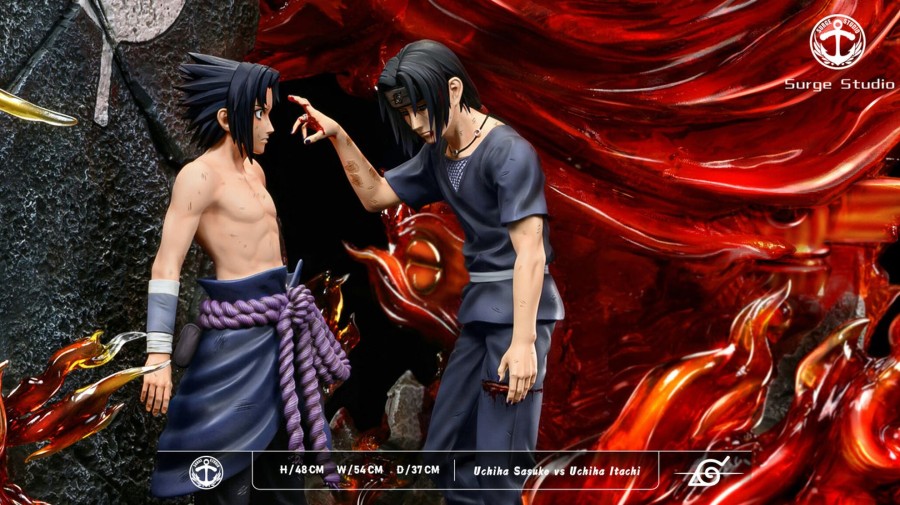 Statues/Figures SURGE STUDIO Naruto | Surge Studio Naruto: Battle Between Brothers, Sasuke Vs Itachi [Pre-