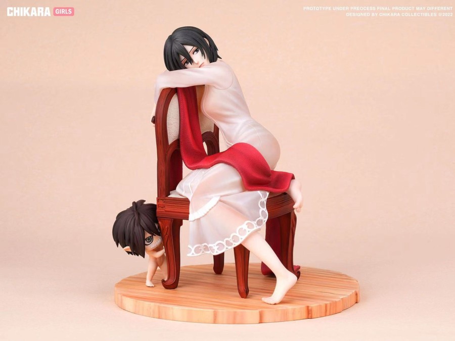 Statues/Figures CHIKARA STUDIO Attack On Titan | Chikara Studio Attack On Titan: Girl'S Series, Mikasa Ackerman [Pre-