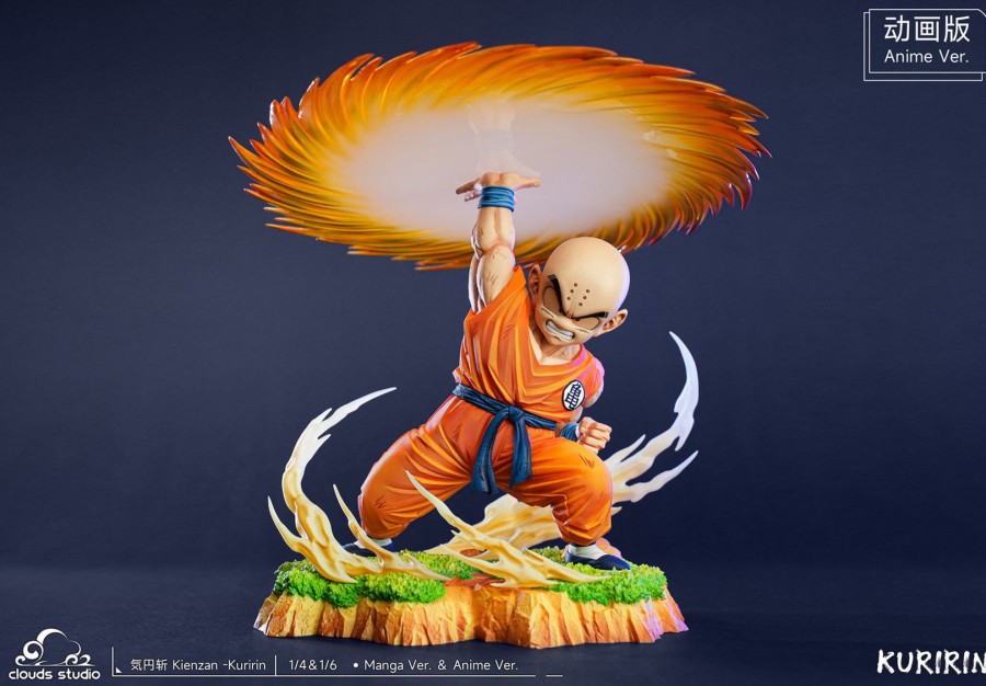 Statues/Figures CLOUDS STUDIO Dragon Ball | Clouds Studio Dragon Ball Z: Destructo Disc Krillin [In Stock]