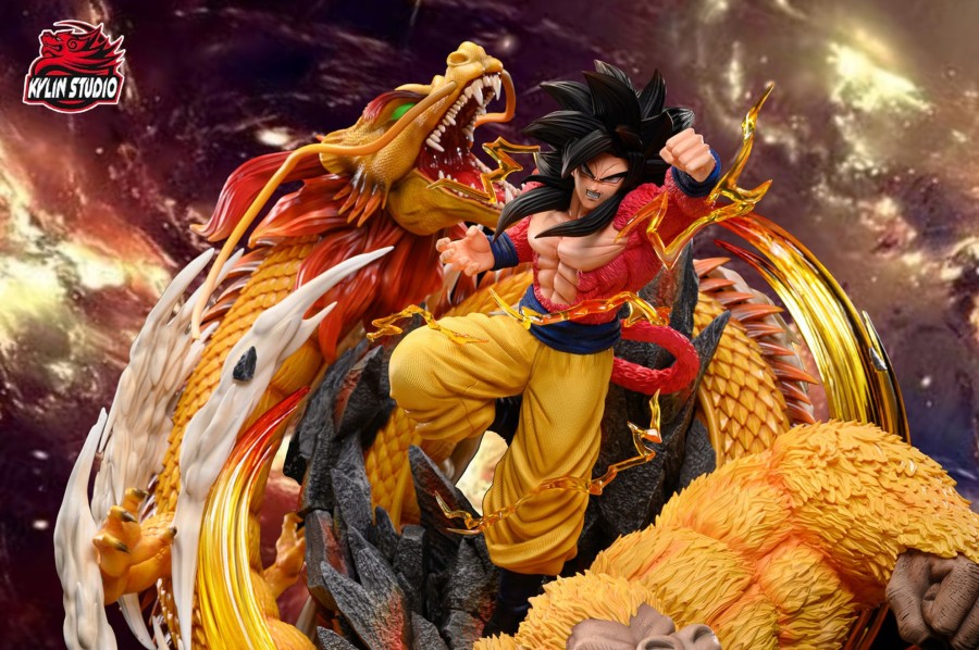 Statues/Figures KYLIN STUDIO Dragon Ball | Kylin Studio Dragon Ball Gt: Super Saiyan 4 Dragon Fist Goku [Pre-Or