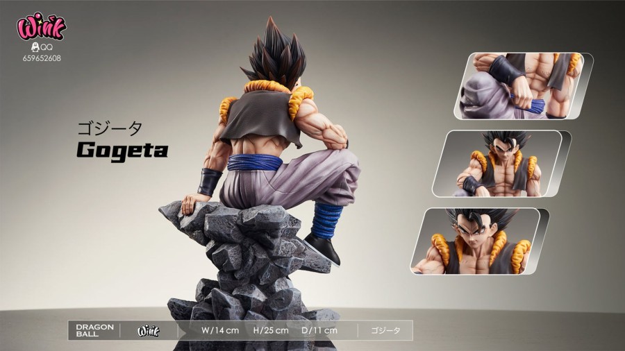 Statues/Figures WINK STUDIO Dragon Ball | Wink Studio Dragon Ball Z: Sitting Series 4. Gogeta [Pre-Order]