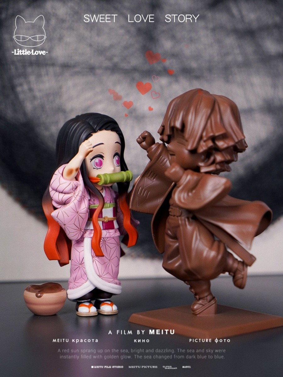 Statues/Figures LITTLE LOVE STUDIO Demon Slayer | Little Love Studio Demon Slayer: True Love, Nezuko And Chocolate Zen