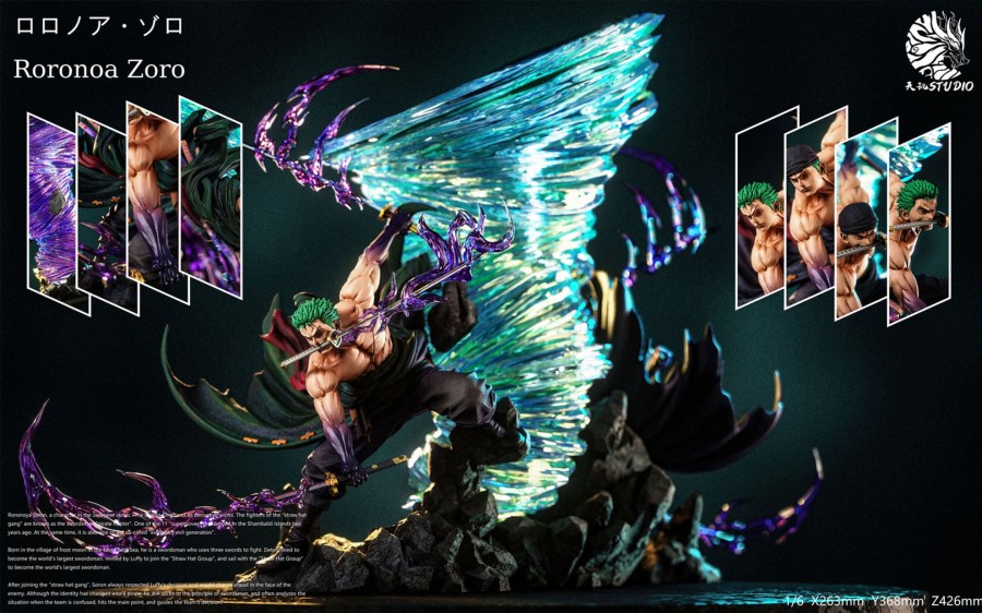 Statues/Figures TIAN JI STUDIO One Piece | Tian Ji Studio One Piece: Vice Captain Series, Dragon Twister Rorono