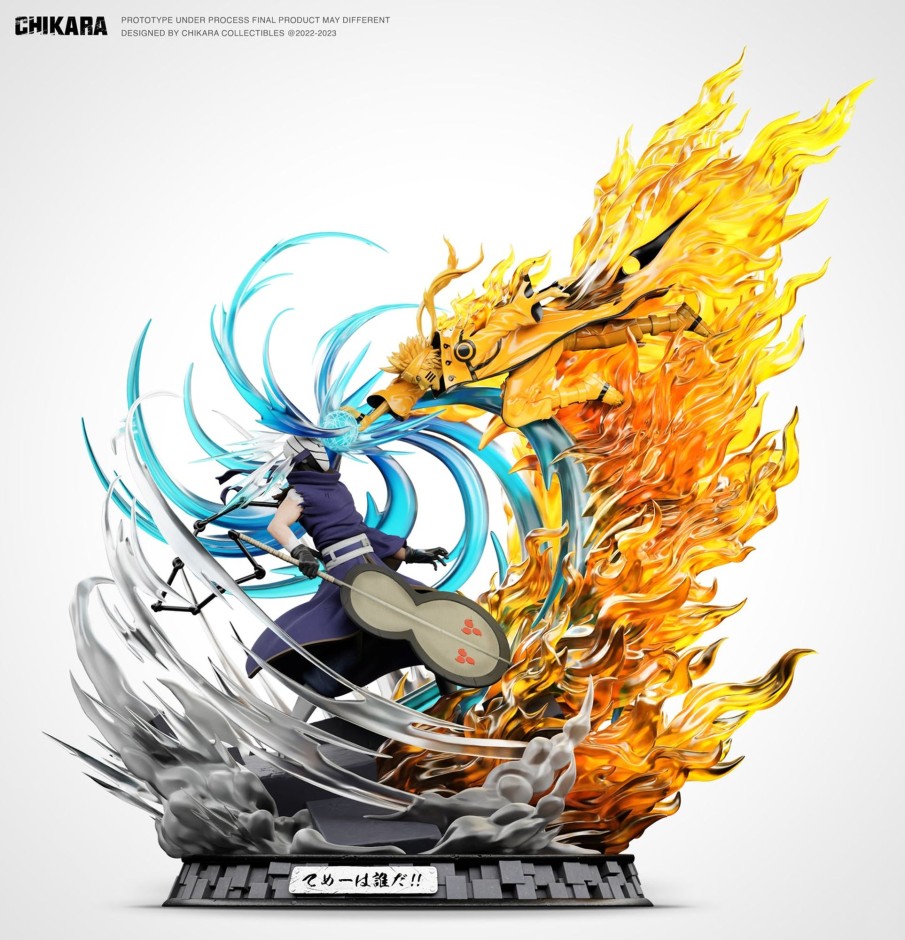 Statues/Figures CHIKARA STUDIO Naruto | Chikara Studio Naruto: Shattered! Naruto Vs Obito [Pre-Order]