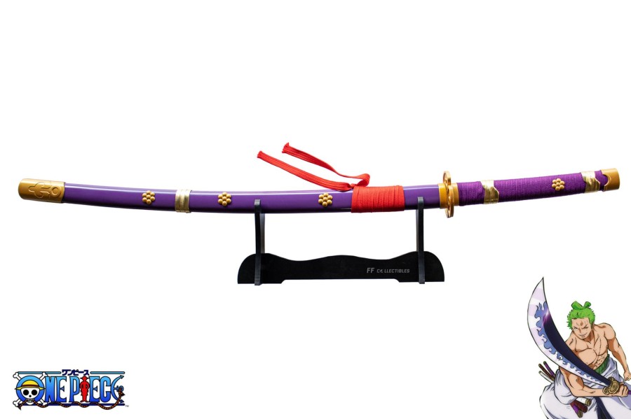 Anime Swords FF COLLECTIBLES | One Piece Enma, The Sword Of Roronoa Zoro (W Free Sword Stand)