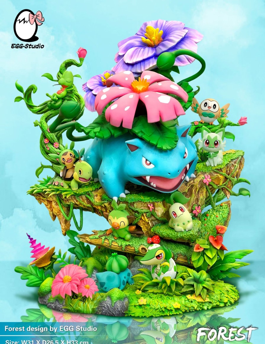 Statues/Figures EGG STUDIO Pokemon | Egg Studio Pokemon: Grass-Type Pokemon, Venusaur Forest [Pre-Order]