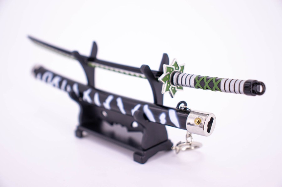 Keychains And Mini Replicas FF COLLECTIBLES | Demon Slayer Sanemi Shinazugawa'S Nichirin Sword Keychain