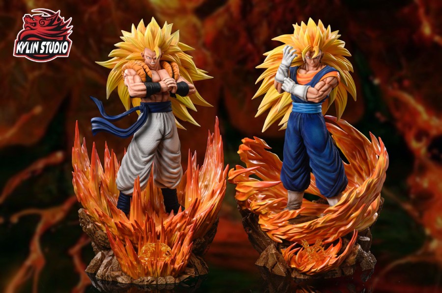 Statues/Figures KYLIN STUDIO Dragon Ball | Kylin Studio Dragon Ball Z: Super Saiyan 3 Series, Gogeta And Vegett