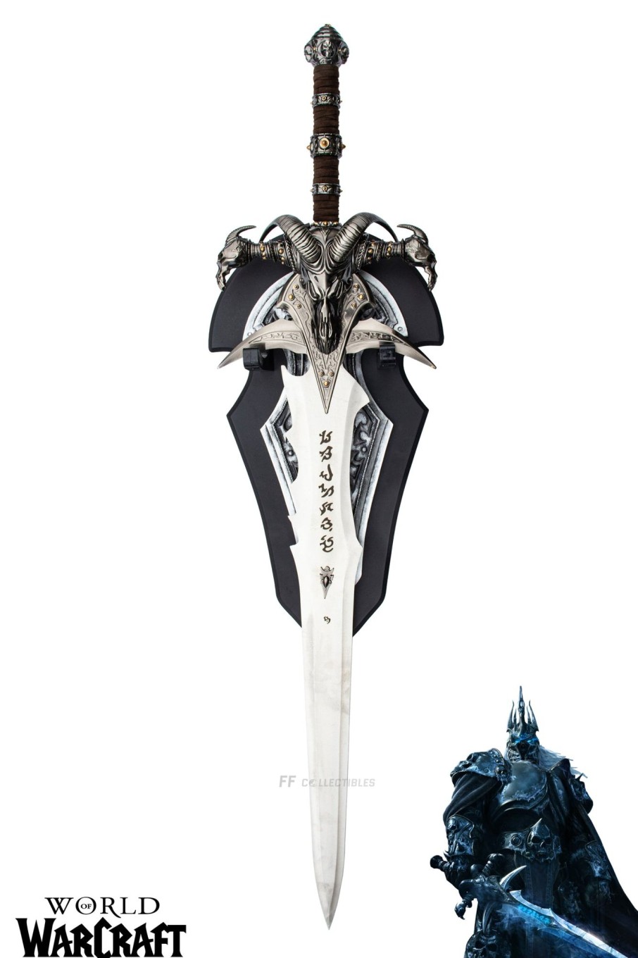 Games Swords FF COLLECTIBLES | World Of Warcraft - Lich King Frostmourne Sword Replica (With Free Wal