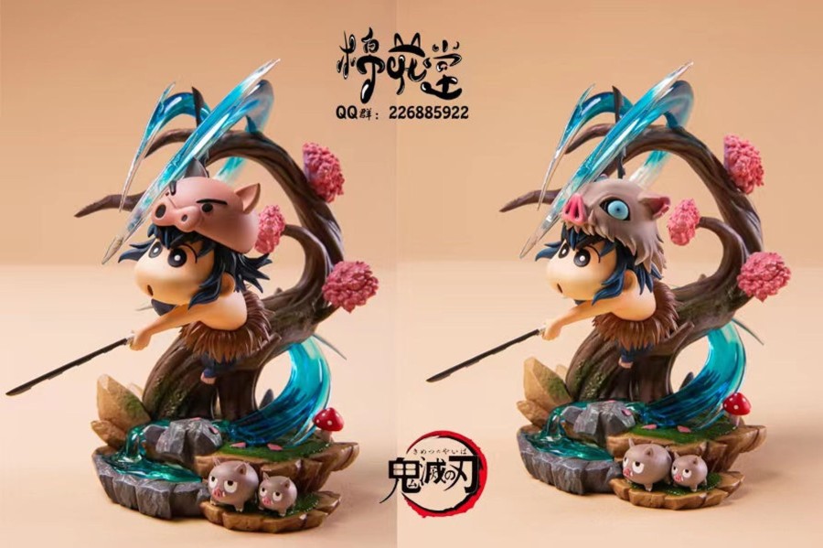 Statues/Figures COTTON CANDY STUDIO Demon Slayer | Cotton Candy Studio Demon Slayer: Shin-Chan Series Inosuke [In Stock