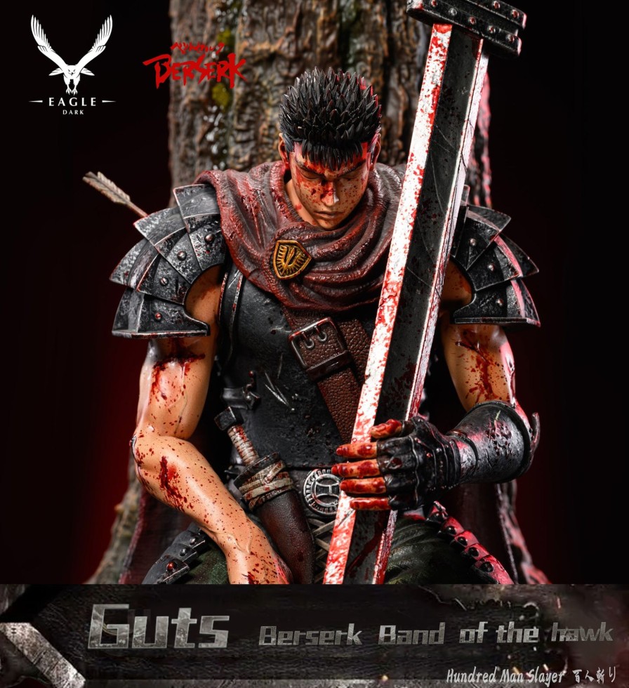 Statues/Figures EAGLE DARK STUDIO Berserk | Eagle Dark Studio Berserk: Hundred Man Slayer Captain Guts [Pre-Orde