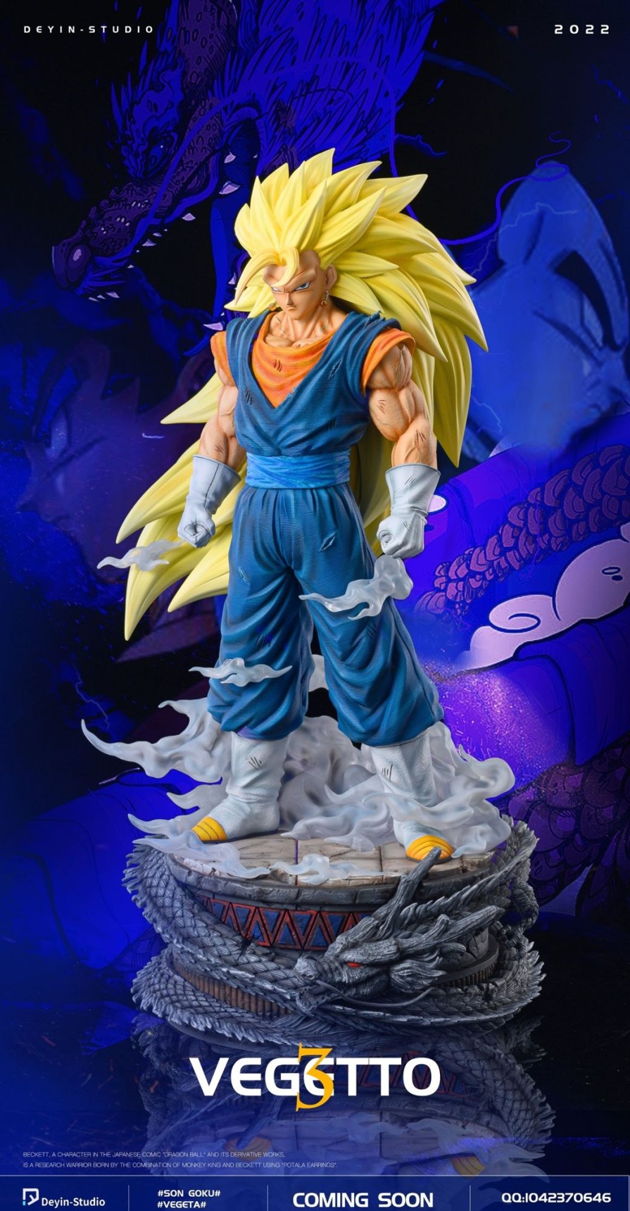 Statues/Figures DEYIN STUDIO Dragon Ball | Deyin Studio Dragon Ball Z: Super Saiyan 3 Vegetto [Sold Out]